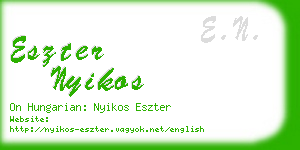 eszter nyikos business card